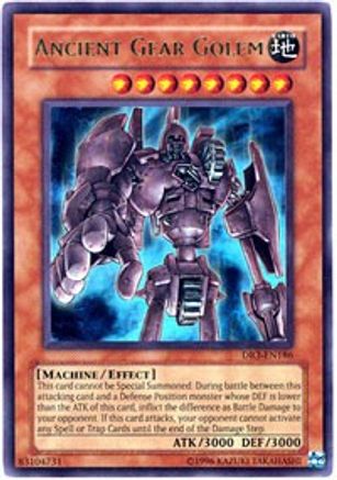 Ancient Gear Golem (DR3-EN186) - Dark Revelation Volume 3 Unlimited - Premium Yugioh Single from Konami - Just $39.20! Shop now at Game Crave Tournament Store