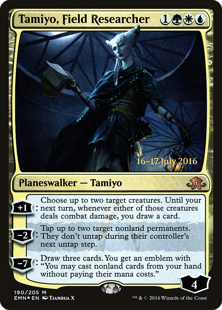 Tamiyo, Field Researcher (PEMN-190S) - Eldritch Moon Promos Foil - Premium MTG Single from Wizards of the Coast - Just $5.26! Shop now at Game Crave Tournament Store