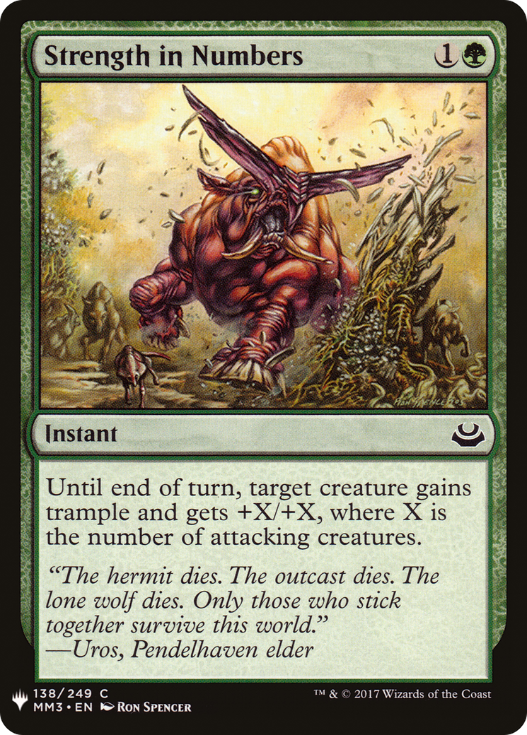Strength in Numbers (MB1-1343) - Mystery Booster - Premium MTG Single from Wizards of the Coast - Just $0.08! Shop now at Game Crave Tournament Store