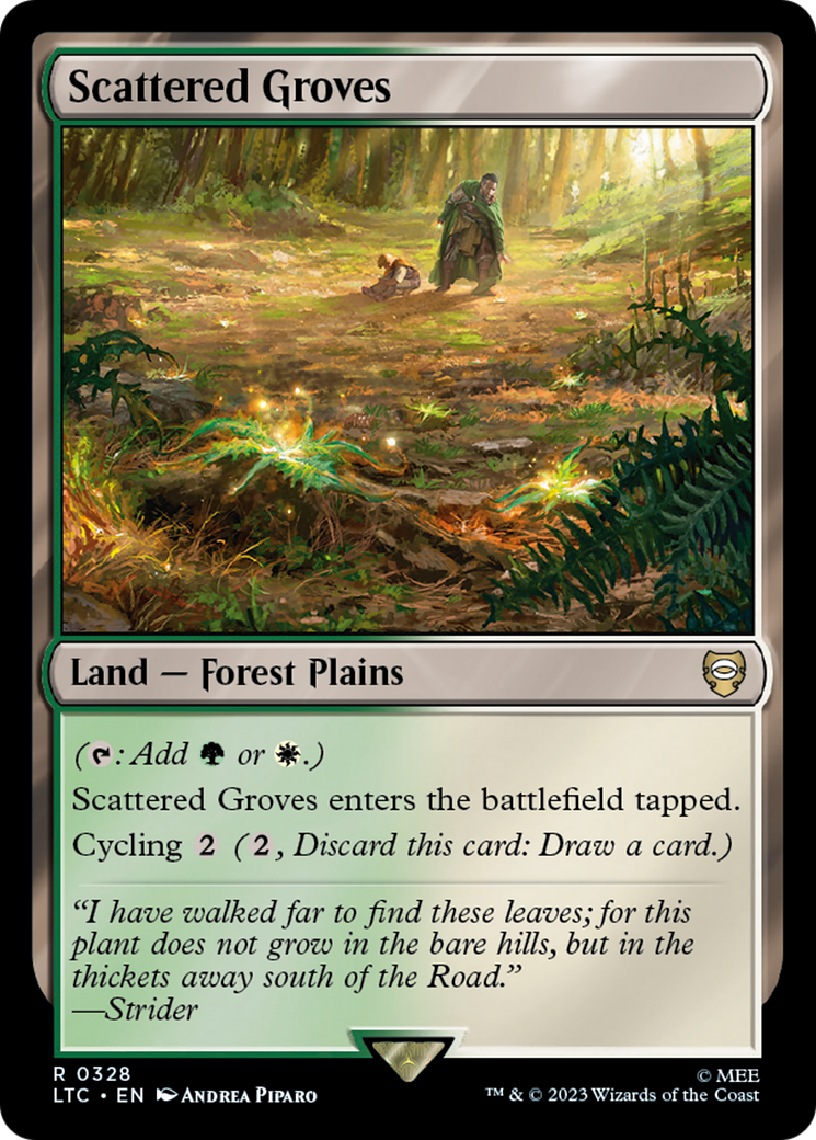 Scattered Groves (LTC-328) - Tales of Middle-earth Commander - Premium MTG Single from Wizards of the Coast - Just $0.25! Shop now at Game Crave Tournament Store