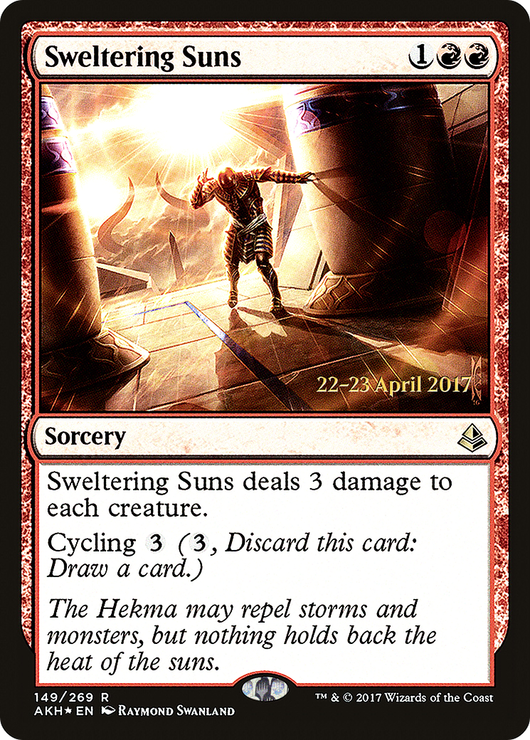 Sweltering Suns (PAKH-149S) - Amonkhet Promos Foil - Premium MTG Single from Wizards of the Coast - Just $0.29! Shop now at Game Crave Tournament Store