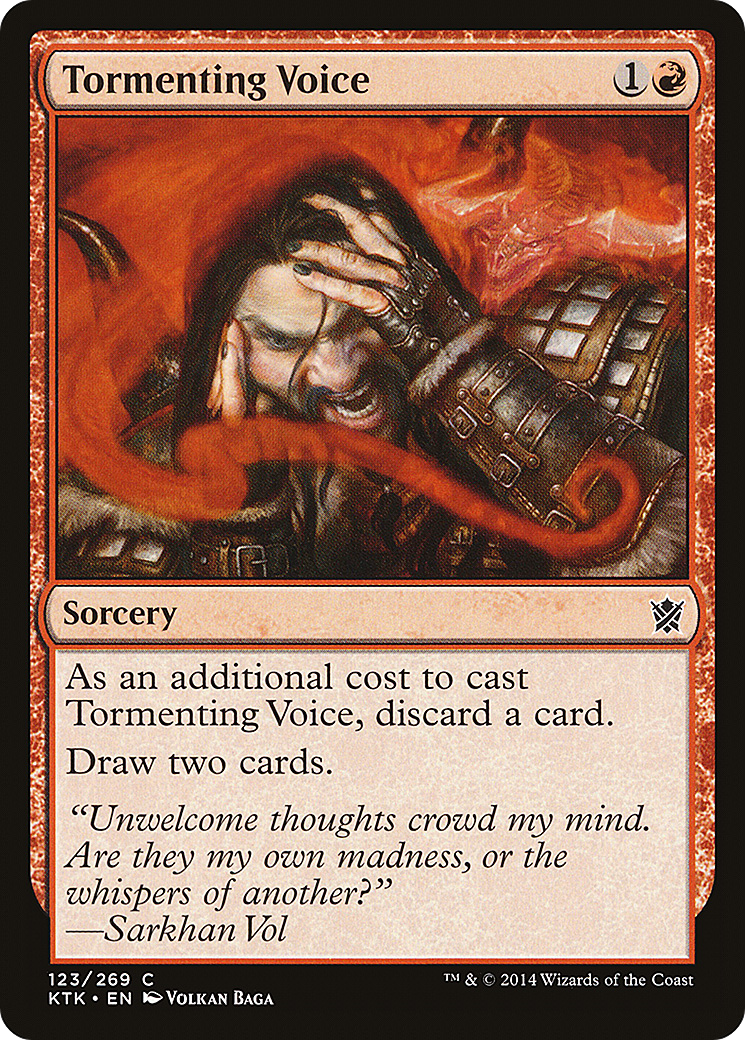 Tormenting Voice (KTK-123) - Khans of Tarkir - Premium MTG Single from Wizards of the Coast - Just $0.25! Shop now at Game Crave Tournament Store