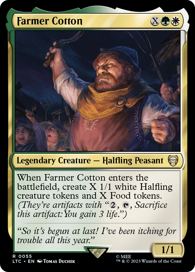 Farmer Cotton (LTC-055) - Tales of Middle-earth Commander - Premium MTG Single from Wizards of the Coast - Just $0.20! Shop now at Game Crave Tournament Store