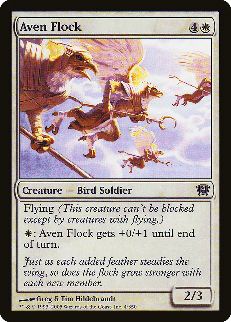 Aven Flock (9ED-04★) - Ninth Edition Foil - Premium MTG Single from Wizards of the Coast - Just $0.08! Shop now at Game Crave Tournament Store