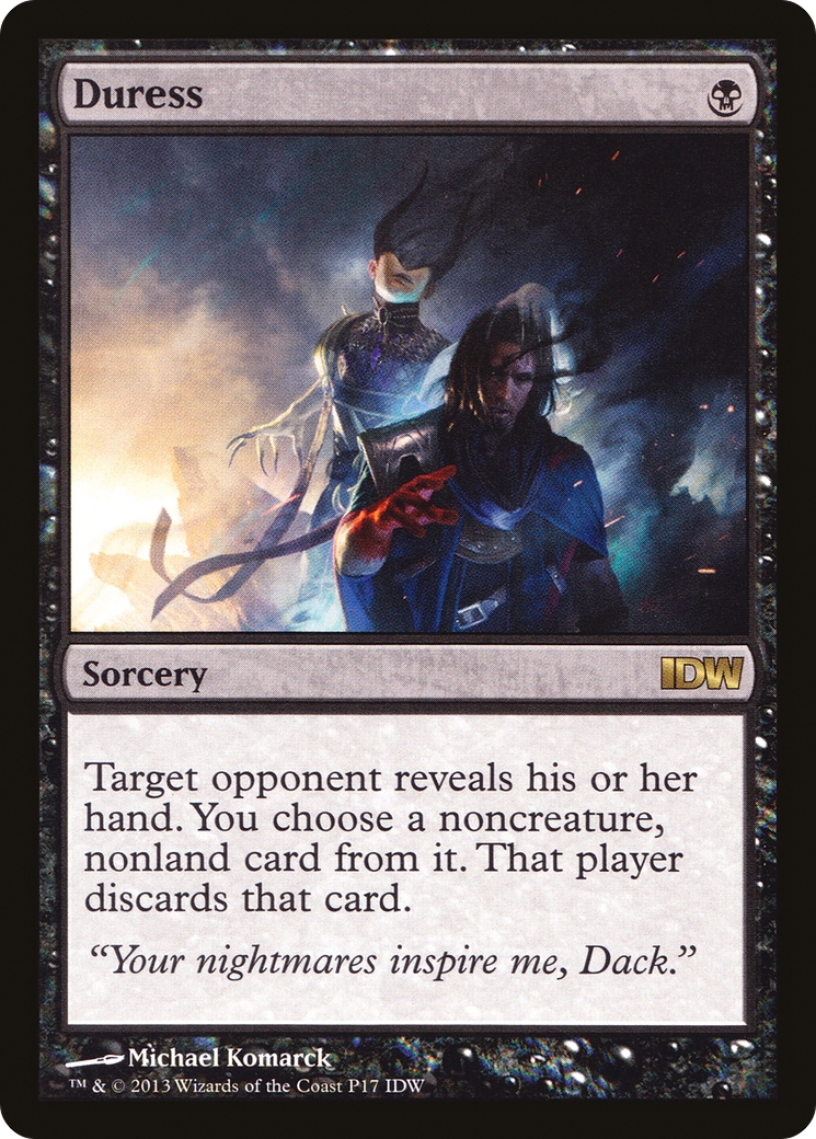 Duress (PIDW-017) - IDW Comics Inserts - Premium MTG Single from Wizards of the Coast - Just $15.14! Shop now at Game Crave Tournament Store