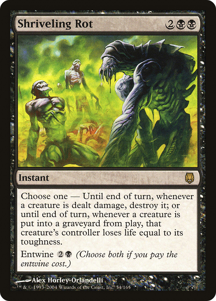 Shriveling Rot (DST-054) - Darksteel Foil - Premium MTG Single from Wizards of the Coast - Just $0.92! Shop now at Game Crave Tournament Store