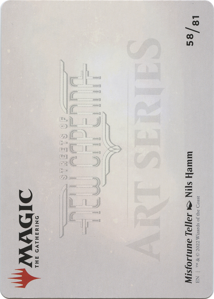 Misfortune Teller // Misfortune Teller (ASNC-058) - New Capenna Art Series (Borderless) Foil - Premium MTG Single from Wizards of the Coast - Just $0! Shop now at Game Crave Tournament Store