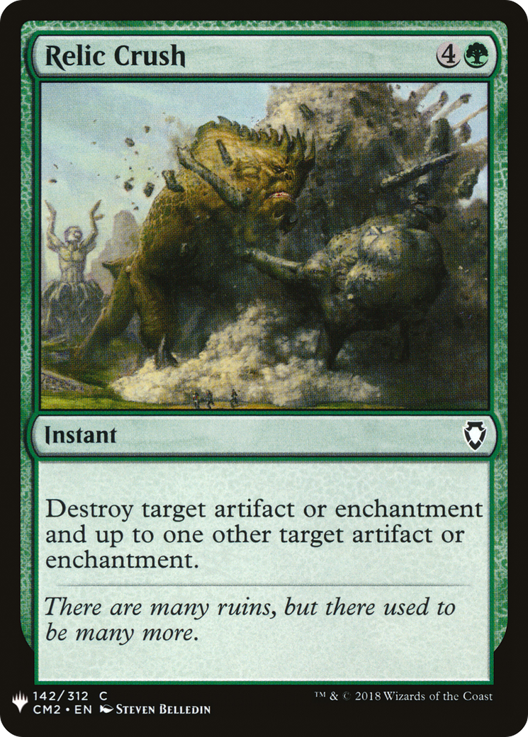 Relic Crush (MB1-1310) - Mystery Booster - Premium MTG Single from Wizards of the Coast - Just $0.25! Shop now at Game Crave Tournament Store