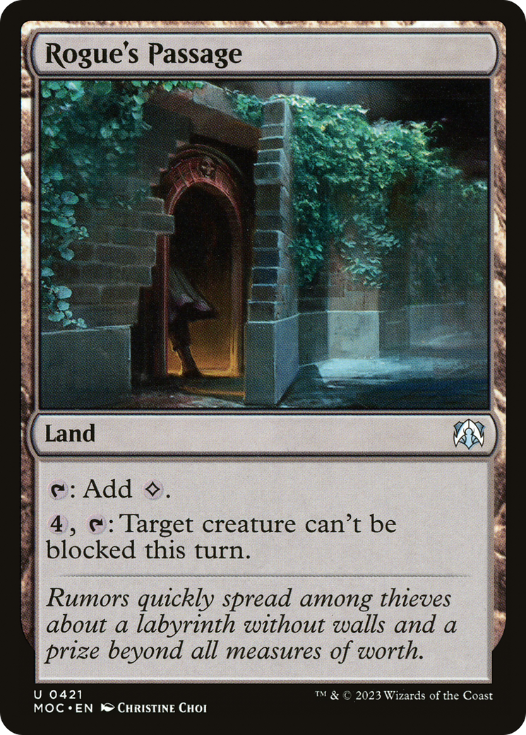 Rogue's Passage (MOC-421) - March of the Machine Commander - Premium MTG Single from Wizards of the Coast - Just $0.29! Shop now at Game Crave Tournament Store