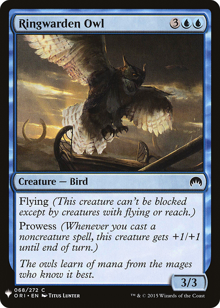 Ringwarden Owl (MB1-470) - Mystery Booster - Premium MTG Single from Wizards of the Coast - Just $0.08! Shop now at Game Crave Tournament Store