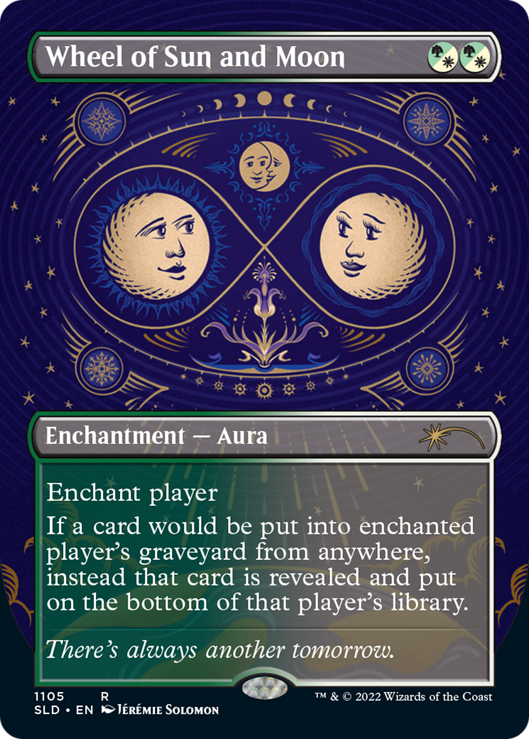 Wheel of Sun and Moon (SLD-1105) - Secret Lair Drop (Borderless) - Premium MTG Single from Wizards of the Coast - Just $1! Shop now at Game Crave Tournament Store