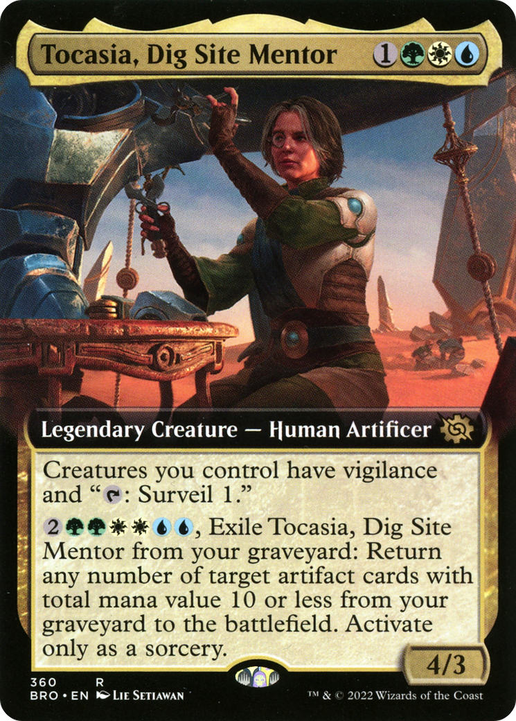 Tocasia, Dig Site Mentor (BRO-360) - The Brothers' War: (Extended Art) - Premium MTG Single from Wizards of the Coast - Just $0.08! Shop now at Game Crave Tournament Store