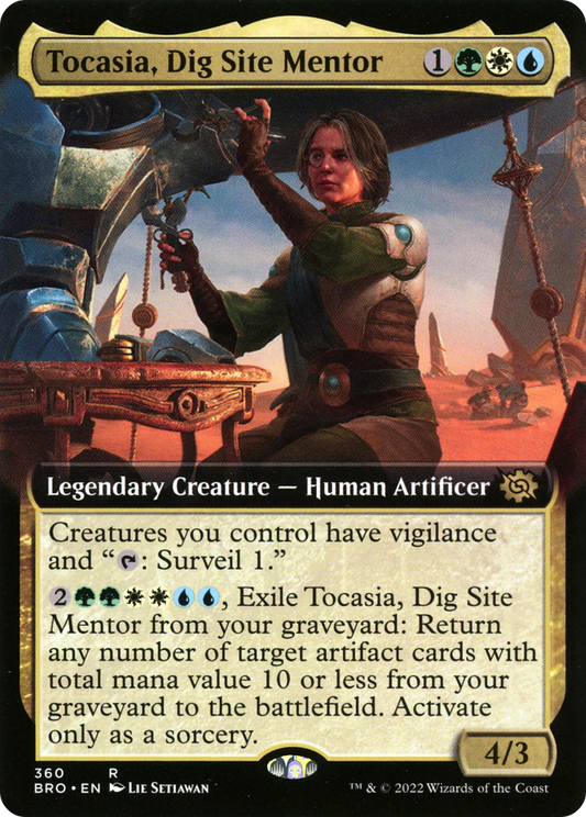 Tocasia, Dig Site Mentor (BRO-360) - The Brothers' War: (Extended Art) - Premium MTG Single from Wizards of the Coast - Just $0.08! Shop now at Game Crave Tournament Store