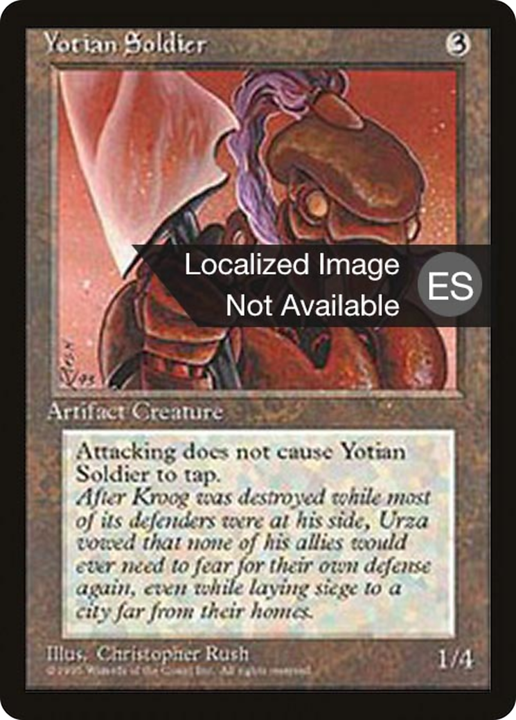 Yotian Soldier (4BB-360) - Fourth Edition Foreign Black Border - Premium MTG Single from Wizards of the Coast - Just $0.10! Shop now at Game Crave Tournament Store