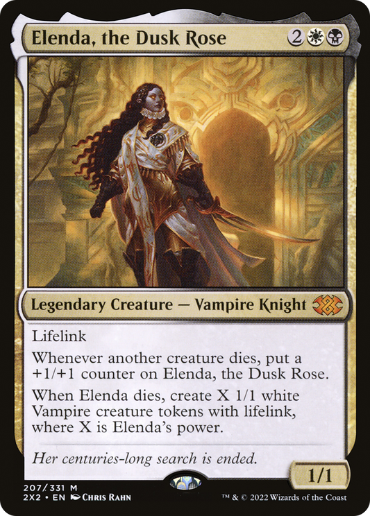Elenda, the Dusk Rose (2X2-207) - Double Masters 2022 - Premium MTG Single from Wizards of the Coast - Just $1.78! Shop now at Game Crave Tournament Store