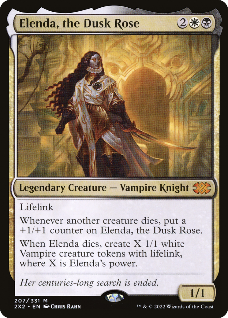 Elenda, the Dusk Rose (2X2-207) - Double Masters 2022 Foil - Premium MTG Single from Wizards of the Coast - Just $1.37! Shop now at Game Crave Tournament Store
