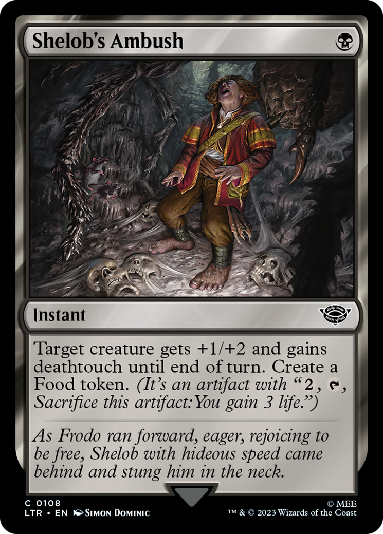 Shelob's Ambush (LTR-108) - The Lord of the Rings: Tales of Middle-earth Foil - Premium MTG Single from Wizards of the Coast - Just $0.13! Shop now at Game Crave Tournament Store