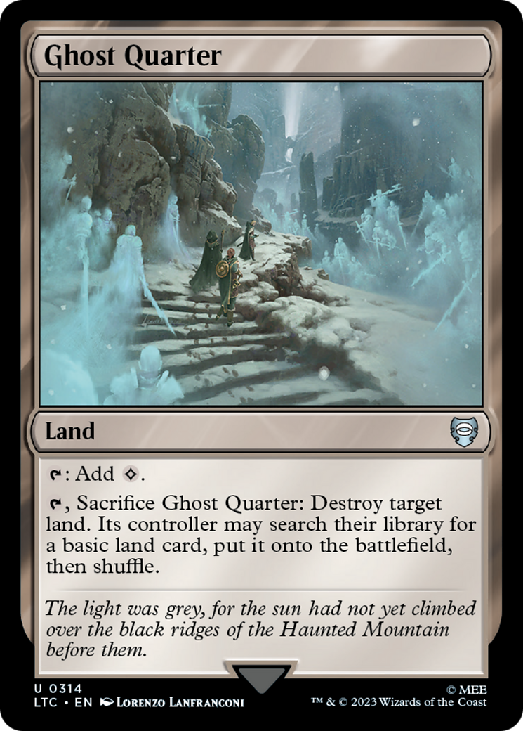 Ghost Quarter (LTC-314) - Tales of Middle-earth Commander - Premium MTG Single from Wizards of the Coast - Just $0.34! Shop now at Game Crave Tournament Store
