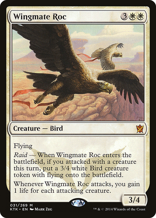 Wingmate Roc (KTK-031) - Khans of Tarkir - Premium MTG Single from Wizards of the Coast - Just $0.10! Shop now at Game Crave Tournament Store