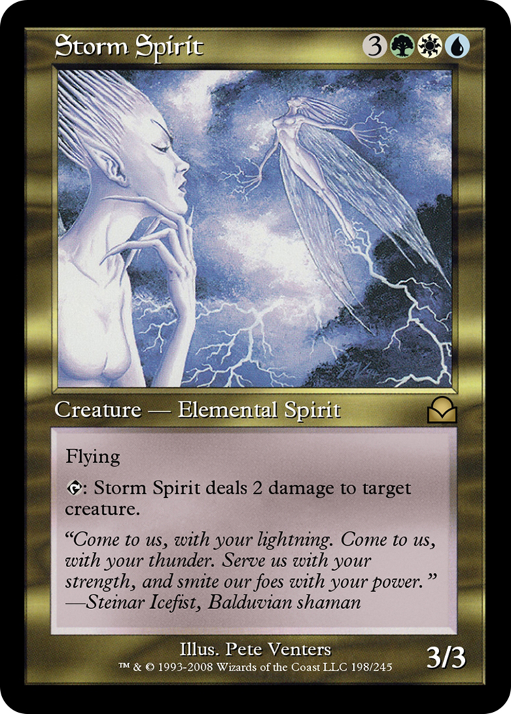 Storm Spirit (ME2-198) - Masters Edition II Foil - Premium MTG Single from Wizards of the Coast - Just $0! Shop now at Game Crave Tournament Store