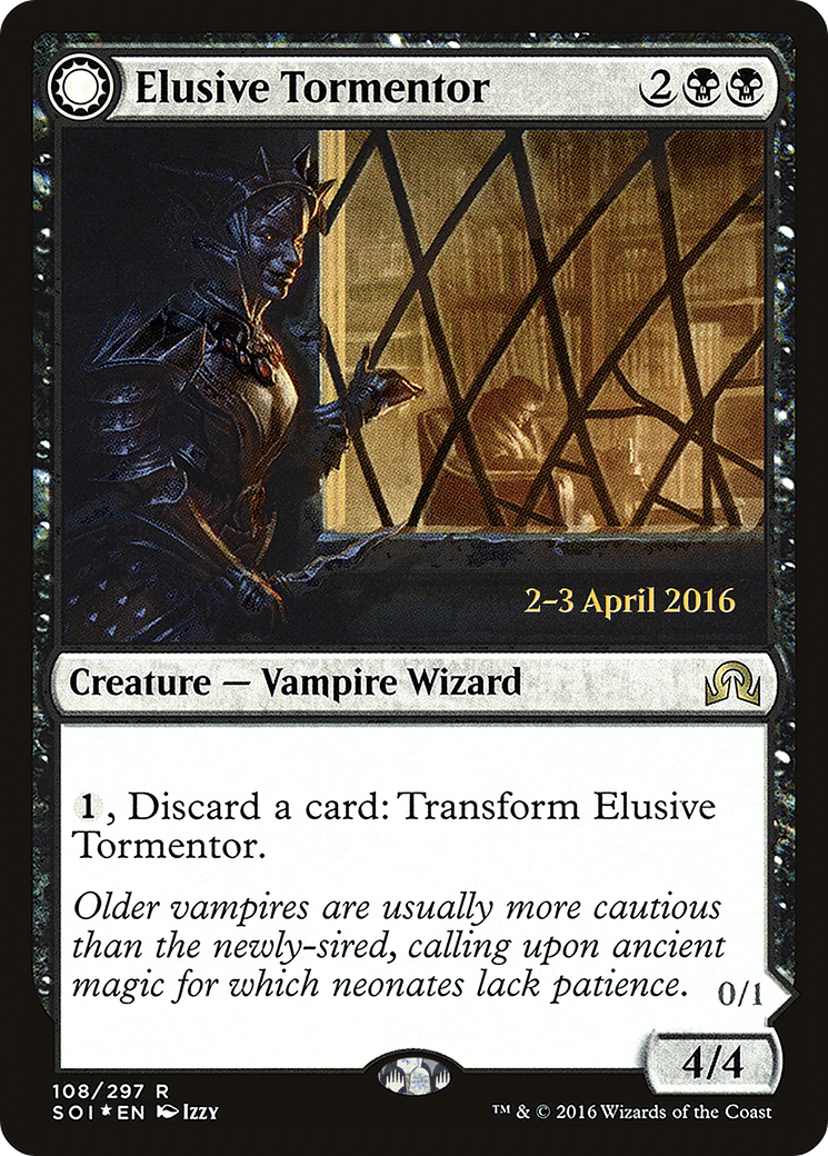 Elusive Tormentor // Insidious Mist (PSOI-108S) - Shadows over Innistrad Promos: (Double Faced Transform) Foil - Premium MTG Single from Wizards of the Coast - Just $0.11! Shop now at Game Crave Tournament Store