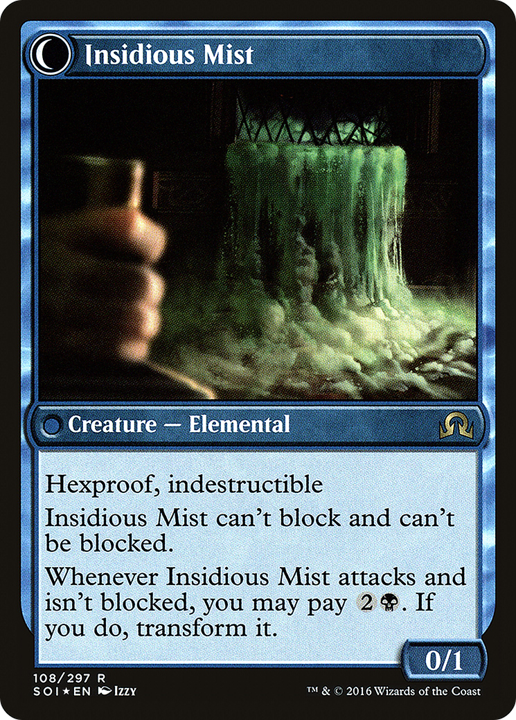Elusive Tormentor // Insidious Mist (PSOI-108S) - Shadows over Innistrad Promos: (Double Faced Transform) Foil - Premium MTG Single from Wizards of the Coast - Just $0.11! Shop now at Game Crave Tournament Store