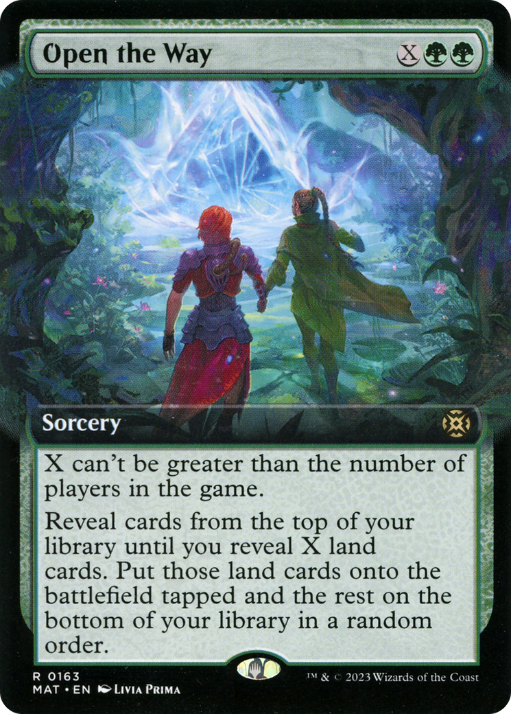 Open the Way (MAT-163) - March of the Machine: The Aftermath: (Extended Art) - Premium MTG Single from Wizards of the Coast - Just $1.53! Shop now at Game Crave Tournament Store