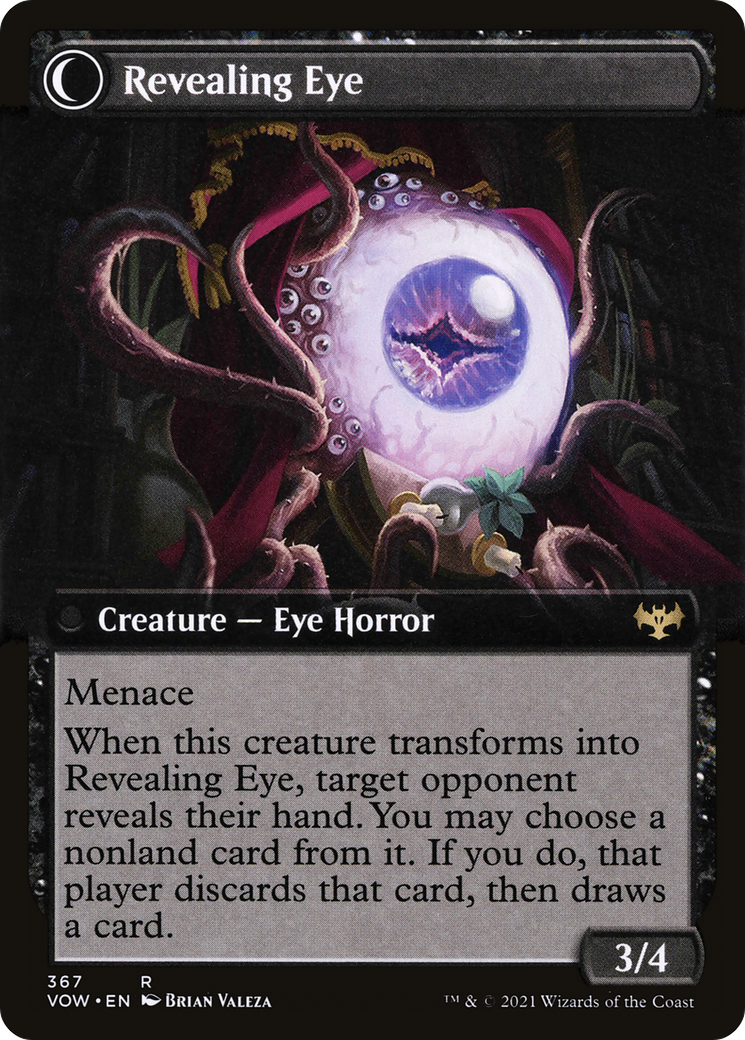 Concealing Curtains // Revealing Eye (VOW-367) - Innistrad: Crimson Vow: (Extended Art, Double Faced Transform) Foil - Premium MTG Single from Wizards of the Coast - Just $0.11! Shop now at Game Crave Tournament Store