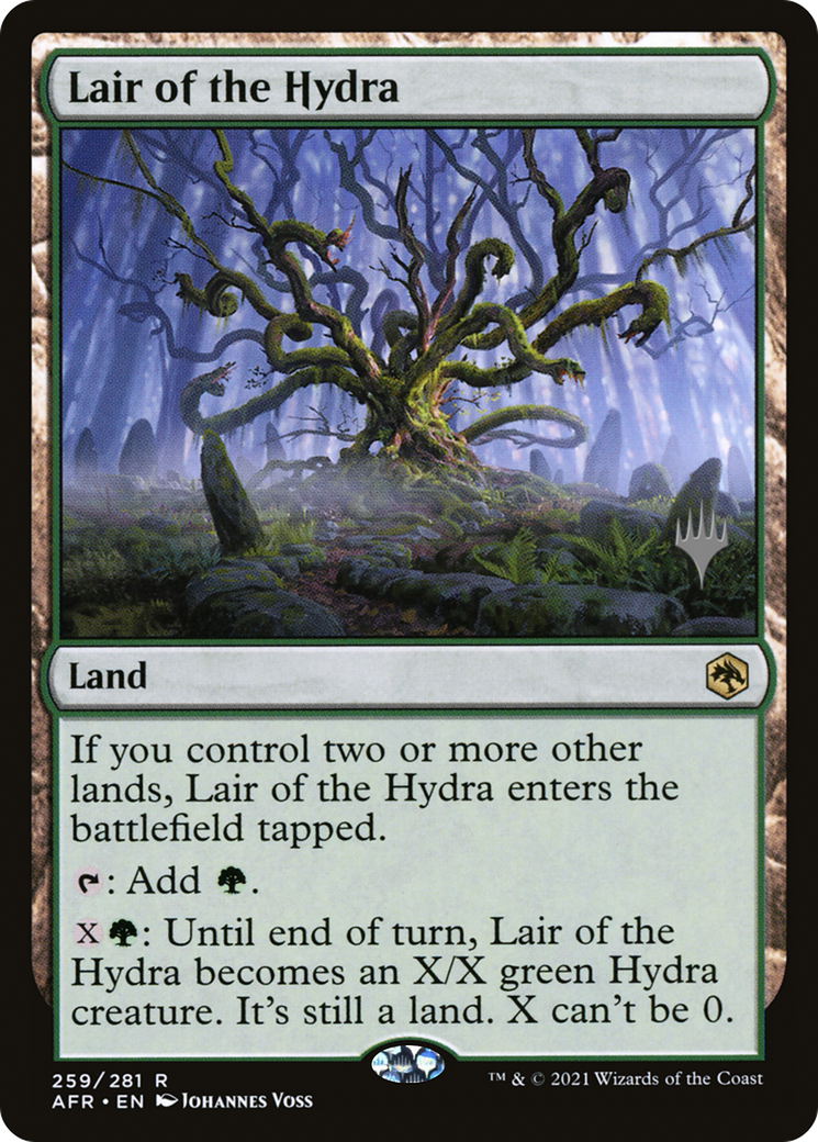 Lair of the Hydra (PAFR-259P) - Adventures in the Forgotten Realms Promos Foil - Premium MTG Single from Wizards of the Coast - Just $1.98! Shop now at Game Crave Tournament Store
