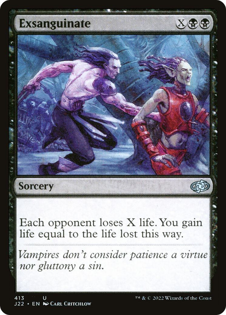 Exsanguinate (J22-413) - Jumpstart 2022 - Premium MTG Single from Wizards of the Coast - Just $0.13! Shop now at Game Crave Tournament Store