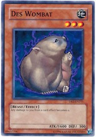 Des Wombat (DR3-EN211) - Dark Revelation Volume 3 Unlimited - Premium Yugioh Single from Konami - Just $0.86! Shop now at Game Crave Tournament Store