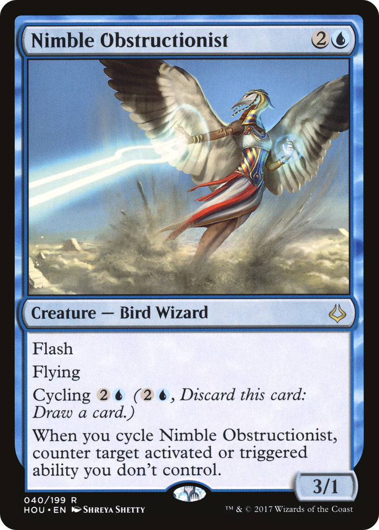 Nimble Obstructionist (HOU-040) - Hour of Devastation Foil - Premium MTG Single from Wizards of the Coast - Just $1.66! Shop now at Game Crave Tournament Store