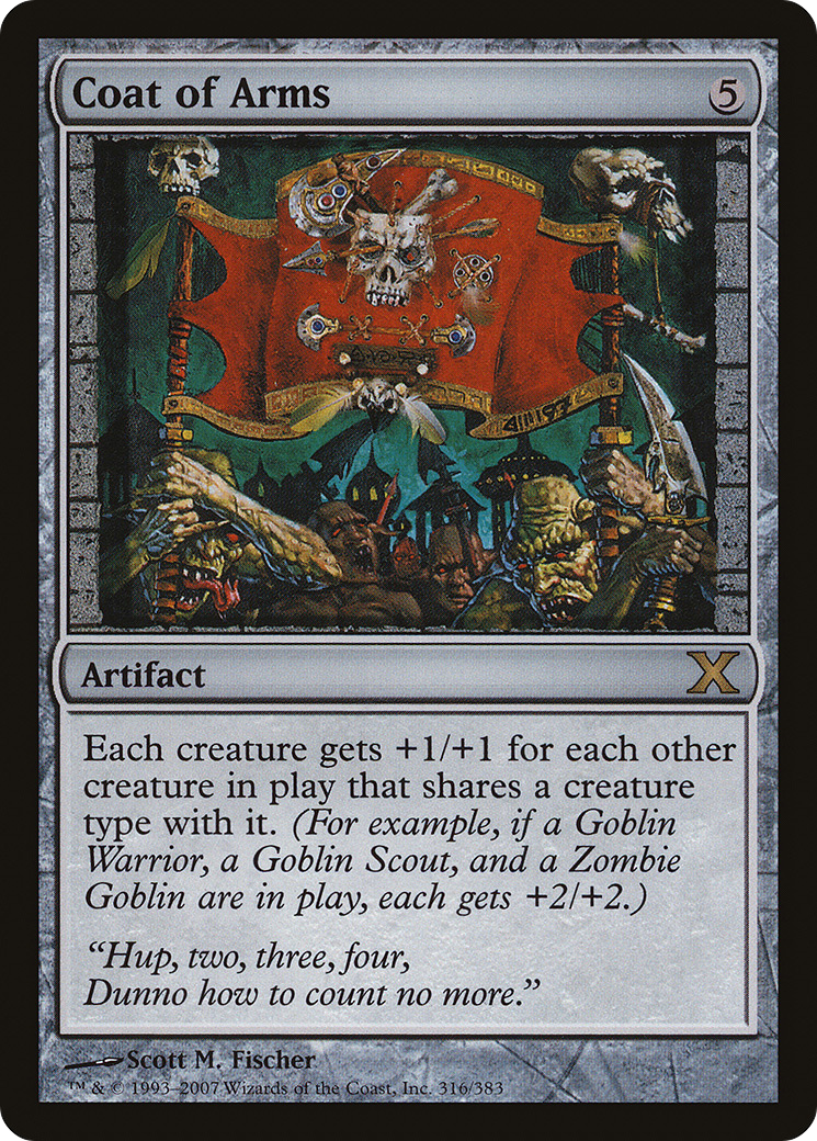 Coat of Arms (10E-316) - Tenth Edition - Premium MTG Single from Wizards of the Coast - Just $13.53! Shop now at Game Crave Tournament Store