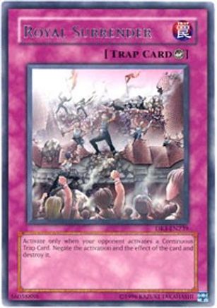 Royal Surrender (DR3-EN239) - Dark Revelation Volume 3 Unlimited - Premium Yugioh Single from Konami - Just $0.44! Shop now at Game Crave Tournament Store