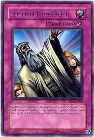 Solemn Judgment (CP01-EN008) - Champion Pack 1 Unlimited - Premium Yugioh Single from Konami - Just $7.28! Shop now at Game Crave Tournament Store