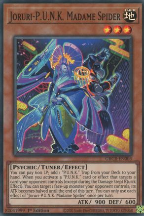 Joruri-P.U.N.K. Madame Spider (GRCR-EN003) - The Grand Creators 1st Edition - Premium Yugioh Single from Konami - Just $0.25! Shop now at Game Crave Tournament Store