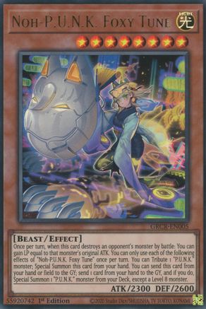 Noh-P.U.N.K. Foxy Tune (GRCR-EN005) - The Grand Creators 1st Edition - Premium Yugioh Single from Konami - Just $2.42! Shop now at Game Crave Tournament Store