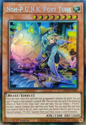 Noh-P.U.N.K. Foxy Tune (CR) (GRCR-EN005) - The Grand Creators 1st Edition - Premium Yugioh Single from Konami - Just $15.36! Shop now at Game Crave Tournament Store
