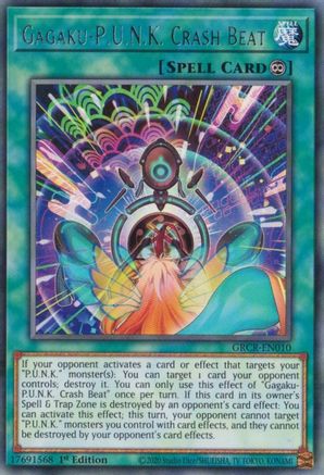 Gagaku-P.U.N.K. Crash Beat (GRCR-EN010) - The Grand Creators 1st Edition - Premium Yugioh Single from Konami - Just $0.25! Shop now at Game Crave Tournament Store