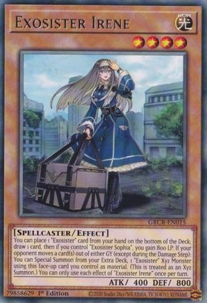 Exosister Irene (GRCR-EN015) - The Grand Creators 1st Edition - Premium Yugioh Single from Konami - Just $0.25! Shop now at Game Crave Tournament Store