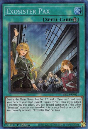 Exosister Pax (CR) (GRCR-EN021) - The Grand Creators 1st Edition - Premium Yugioh Single from Konami - Just $8.12! Shop now at Game Crave Tournament Store