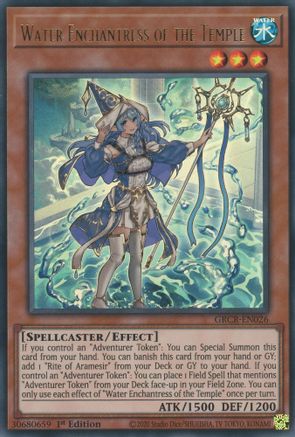 Water Enchantress of the Temple (GRCR-EN026) - The Grand Creators 1st Edition - Premium Yugioh Single from Konami - Just $0.55! Shop now at Game Crave Tournament Store