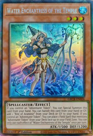 Water Enchantress of the Temple (CR) (GRCR-EN026) - The Grand Creators 1st Edition - Premium Yugioh Single from Konami - Just $9.39! Shop now at Game Crave Tournament Store