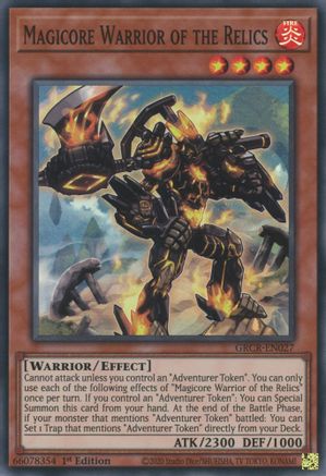 Magicore Warrior of the Relics (GRCR-EN027) - The Grand Creators 1st Edition - Premium Yugioh Single from Konami - Just $0.25! Shop now at Game Crave Tournament Store