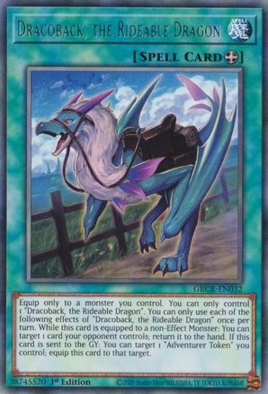 Dracoback, the Rideable Dragon (GRCR-EN032) - The Grand Creators 1st Edition - Premium Yugioh Single from Konami - Just $0.25! Shop now at Game Crave Tournament Store