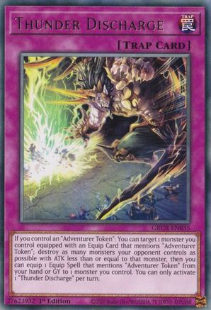 Thunder Discharge (GRCR-EN035) - The Grand Creators 1st Edition - Premium Yugioh Single from Konami - Just $0.25! Shop now at Game Crave Tournament Store