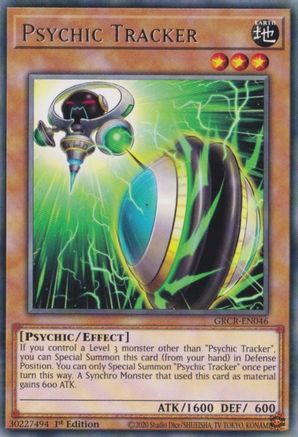 Psychic Tracker (GRCR-EN046) - The Grand Creators 1st Edition - Premium Yugioh Single from Konami - Just $0.08! Shop now at Game Crave Tournament Store