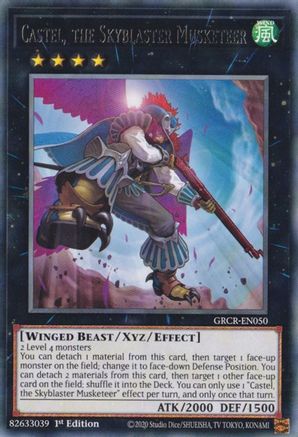 Castel, the Skyblaster Musketeer (GRCR-EN050) - The Grand Creators 1st Edition - Premium Yugioh Single from Konami - Just $0.25! Shop now at Game Crave Tournament Store