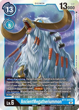 AncientMegatheriummon (BT7-030) - Next Adventure Foil - Premium Digimon Single from Bandai - Just $0.08! Shop now at Game Crave Tournament Store