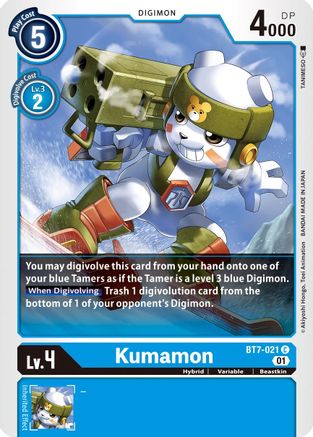 Kumamon (BT7-021) - Next Adventure - Premium Digimon Single from Bandai - Just $0.25! Shop now at Game Crave Tournament Store